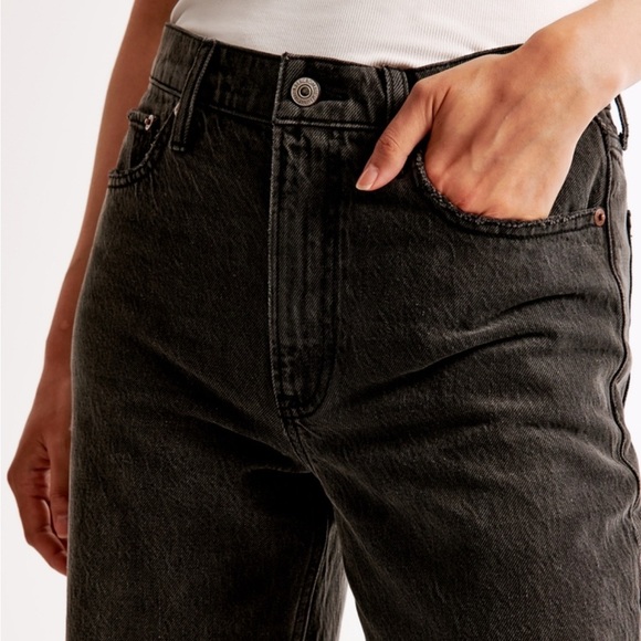 Abercrombie & Fitch The Loose High Rise Grey Jeans -Women’s 29/8XS - Picture 7 of 11